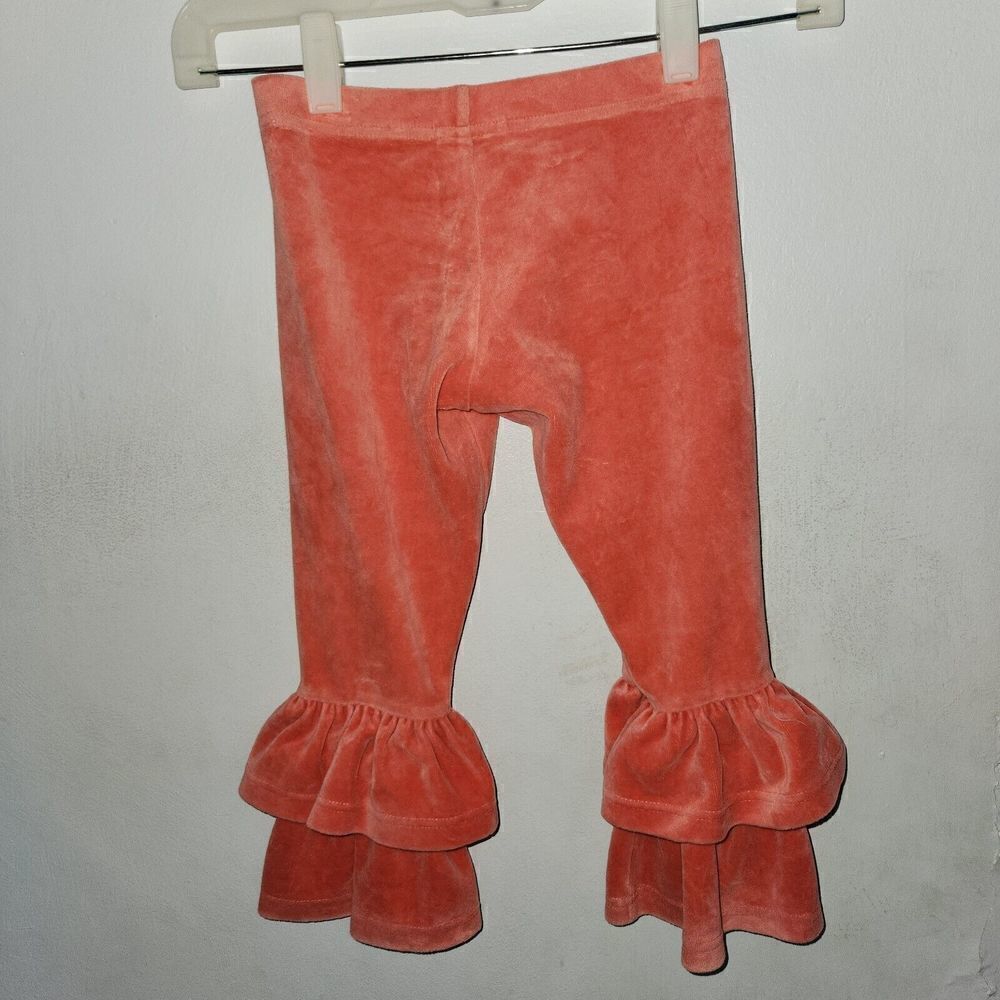 Matilda Jane sz 4 Secret Fields Party Punch Coral Velour Bennys Ruffles - Picture 4 of 4